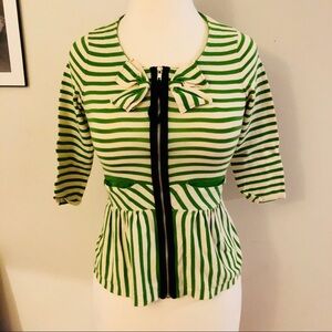 Anthropologie Front Zip Top 🦖​